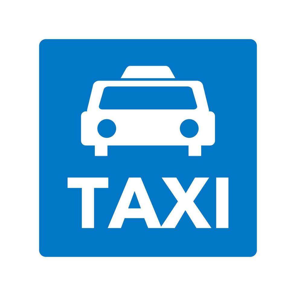 taxi icoon en taxi logo bewegwijzering. vector. vector