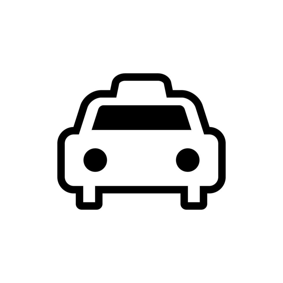 vlak ontwerp taxi icoon. vector. vector