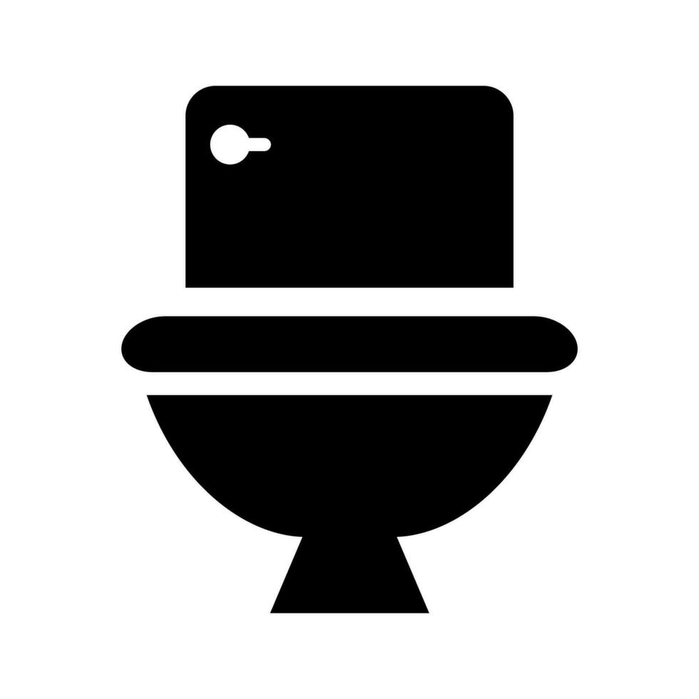 toilet silhouet symbool. toilet icoon. vector. vector