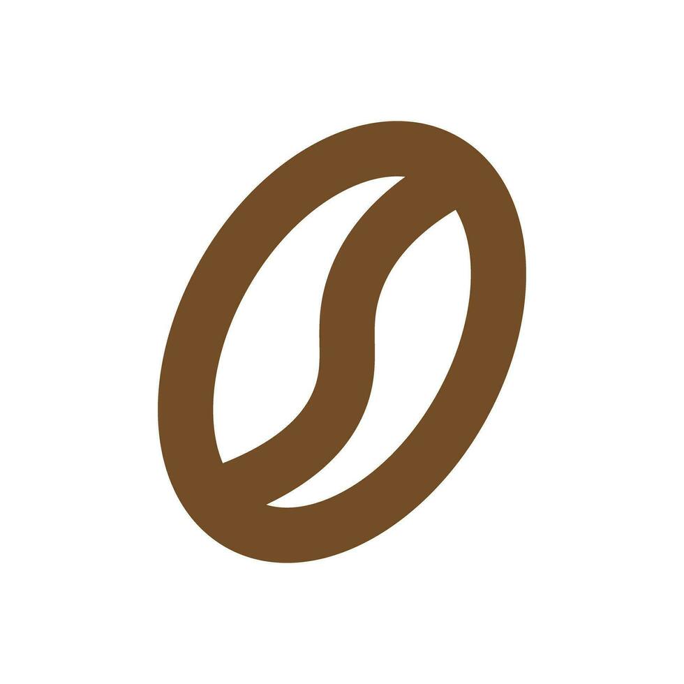bruin koffie Boon logo icoon. vector. vector