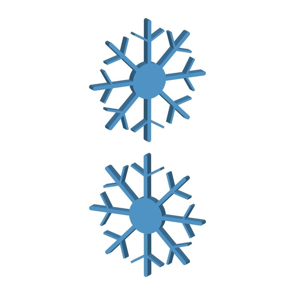sneeuwvlok geïllustreerd in vector