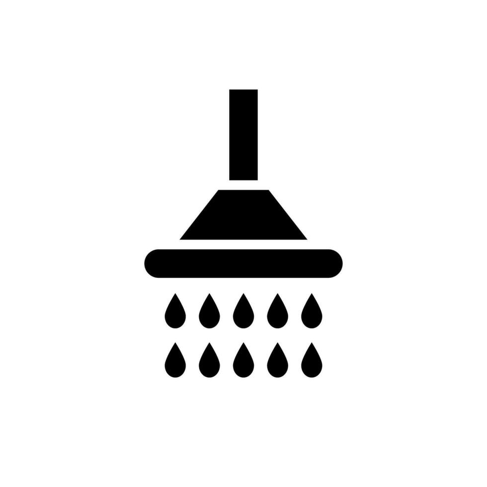 douche en water druppels. sproeier. vector. vector