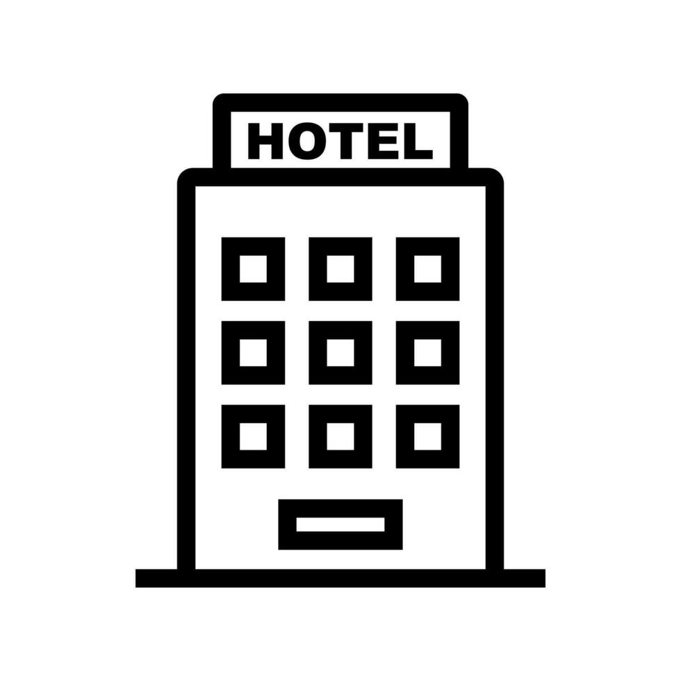 hotel icoon. accommodatie icoon. vector. vector