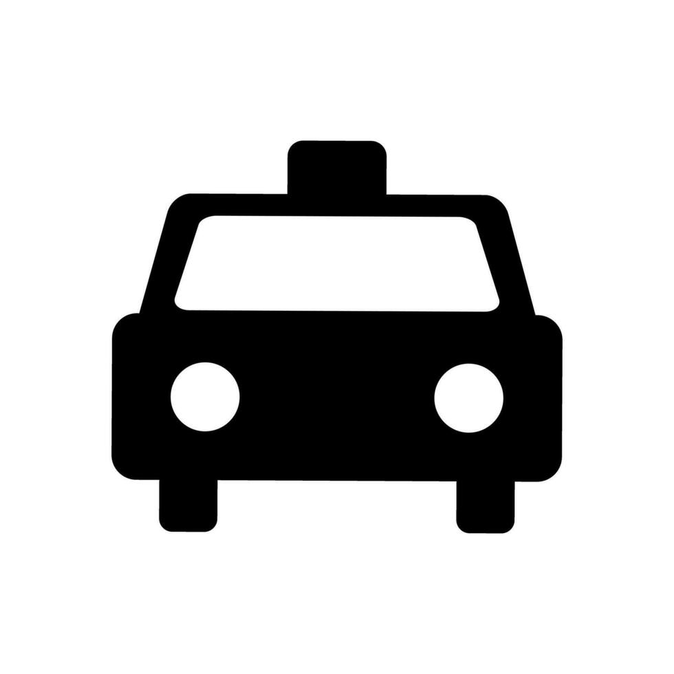 gemakkelijk taxi silhouet. taxi richting. vector. vector