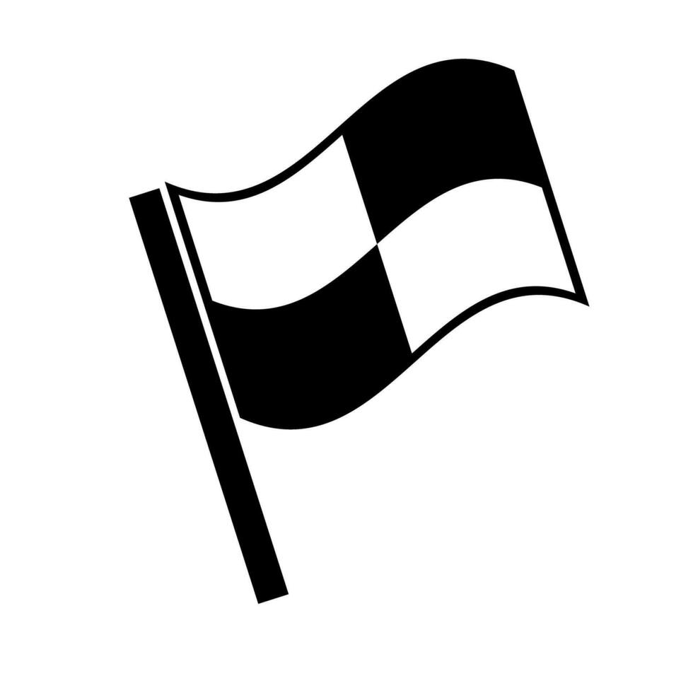 fladderend doel vlag. ras. vector. vector