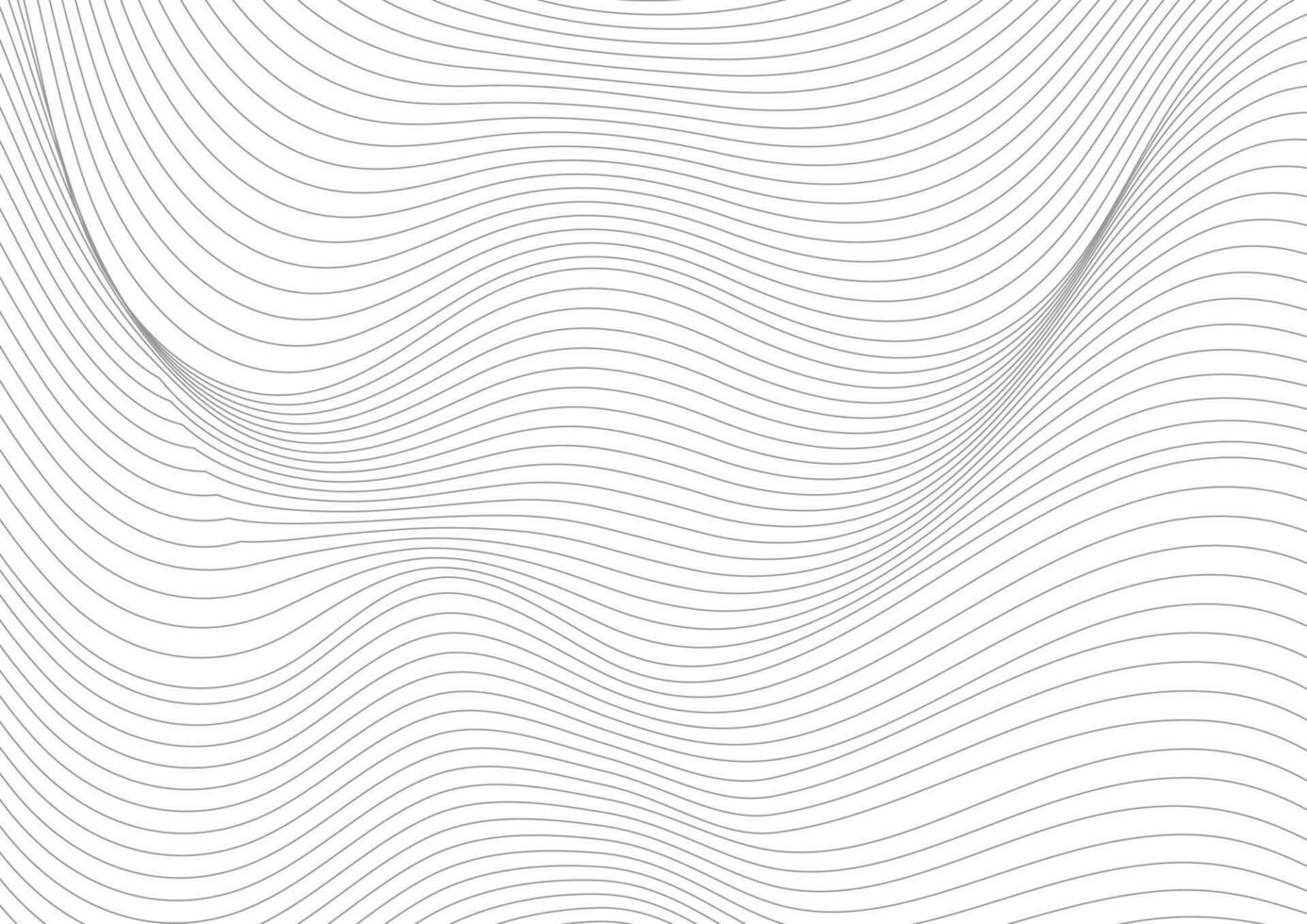 abstract grijs gebogen golven breking vector achtergrond