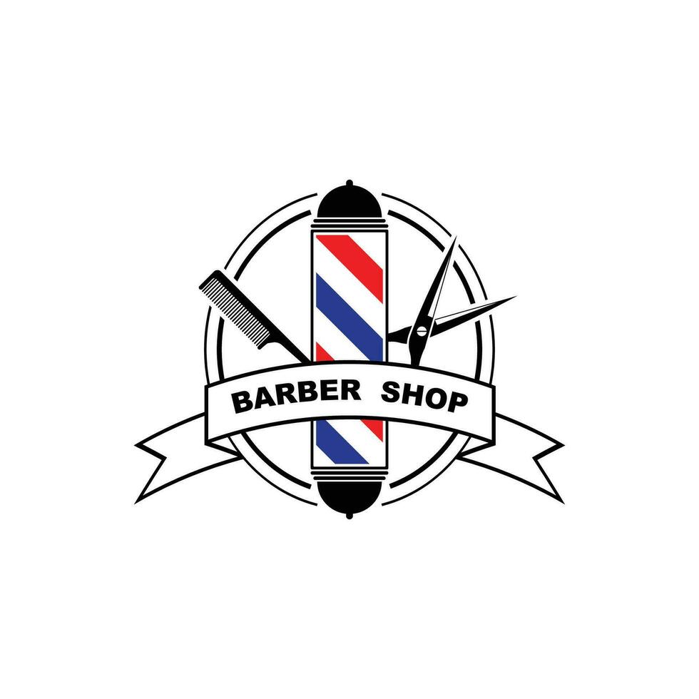 kapperszaak logo icoon vector