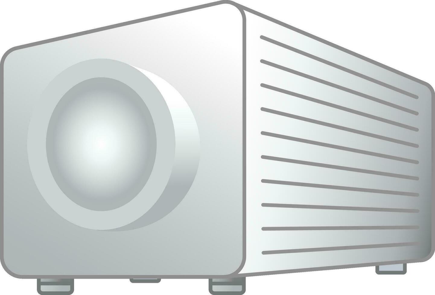 1080p projector, vol hd film projector vector illustratie, professioneel film projector vector beeld