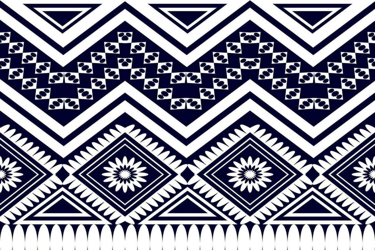 etnisch meetkundig patroon naadloos ontwerp voor achtergrond of behang vector