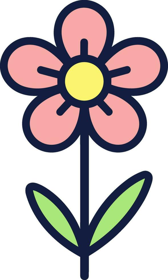 bloem pictogrammen vector.bloemen logo illustratie vlak stijl isoleren Aan achtergrond. vector