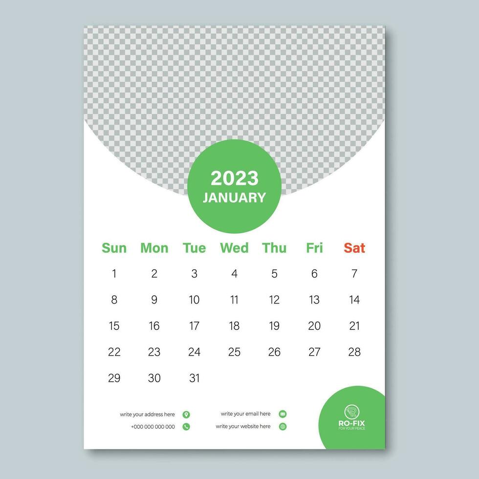 nieuw kalender ontwerp en sjabloon vector