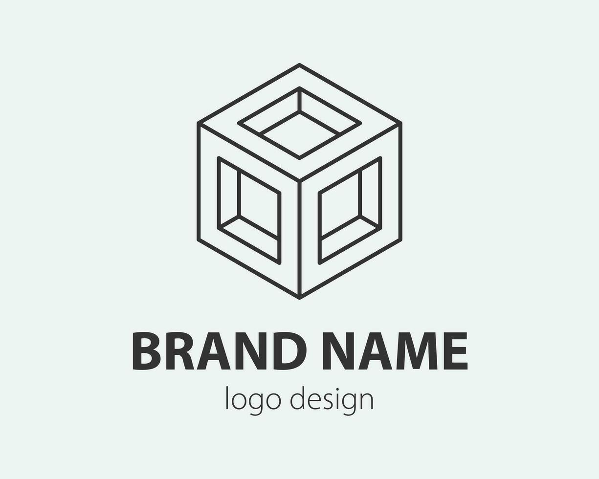 technologie logo lijn ontwerp. logotype voor digitaal bedrijf. vector