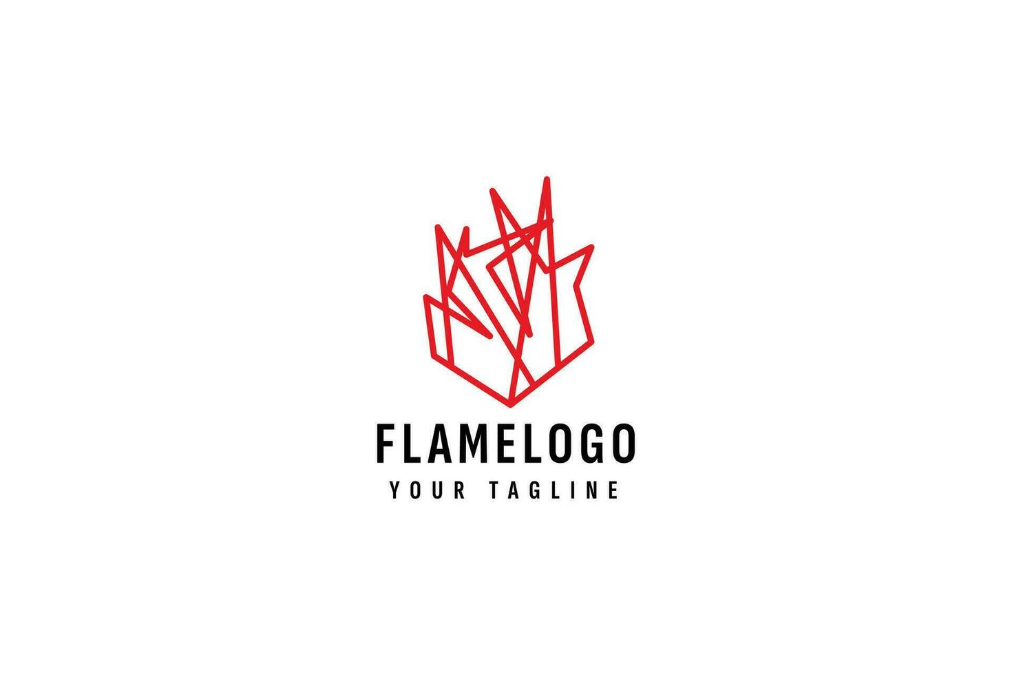 vlam logo vector icoon illustratie