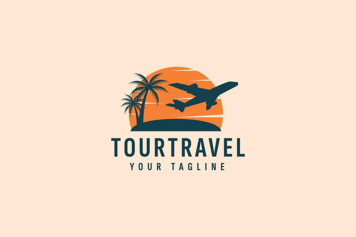 tour en reizen logo vector icoon illustratie