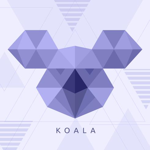 Koala geometrische vector