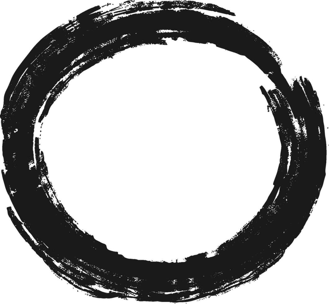 grunge kaders in cirkel vorm geven aan. vector