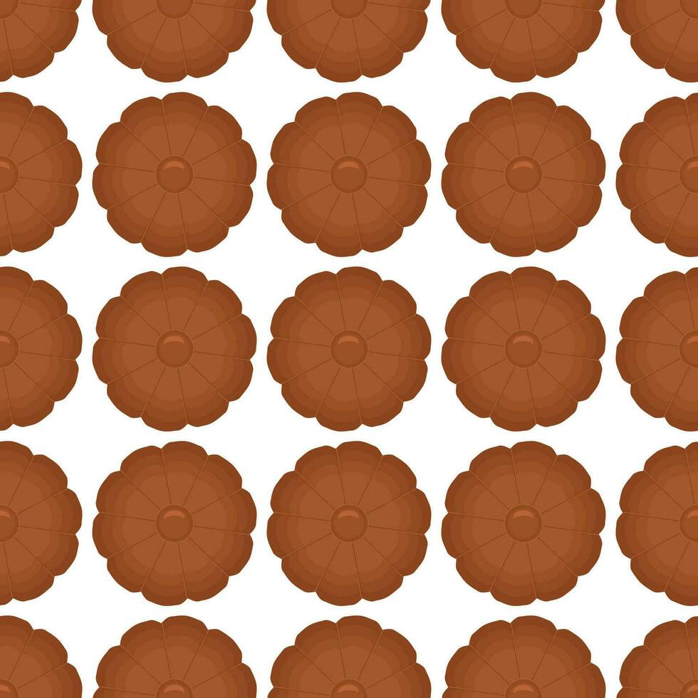 patroon eigengemaakt koekje verschillend smaak in gebakje biscuit vector