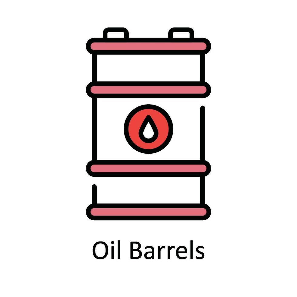 olie vaten vector vullen schets icoon ontwerp illustratie. slim industrieën symbool Aan wit achtergrond eps 10 het dossier