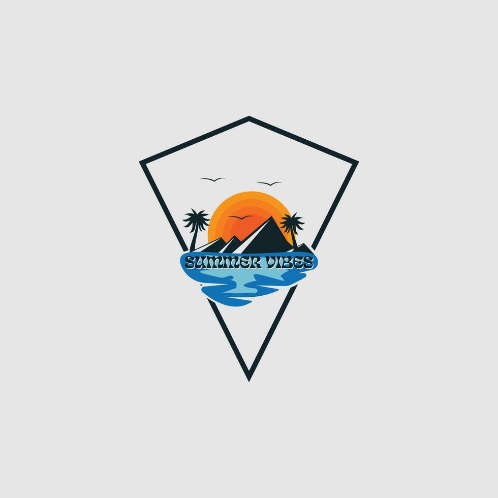 palm zomer logo vector
