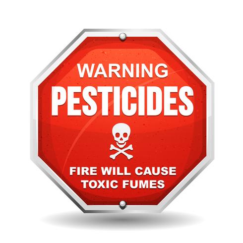 Waarschuwing Pesticide Danger vector