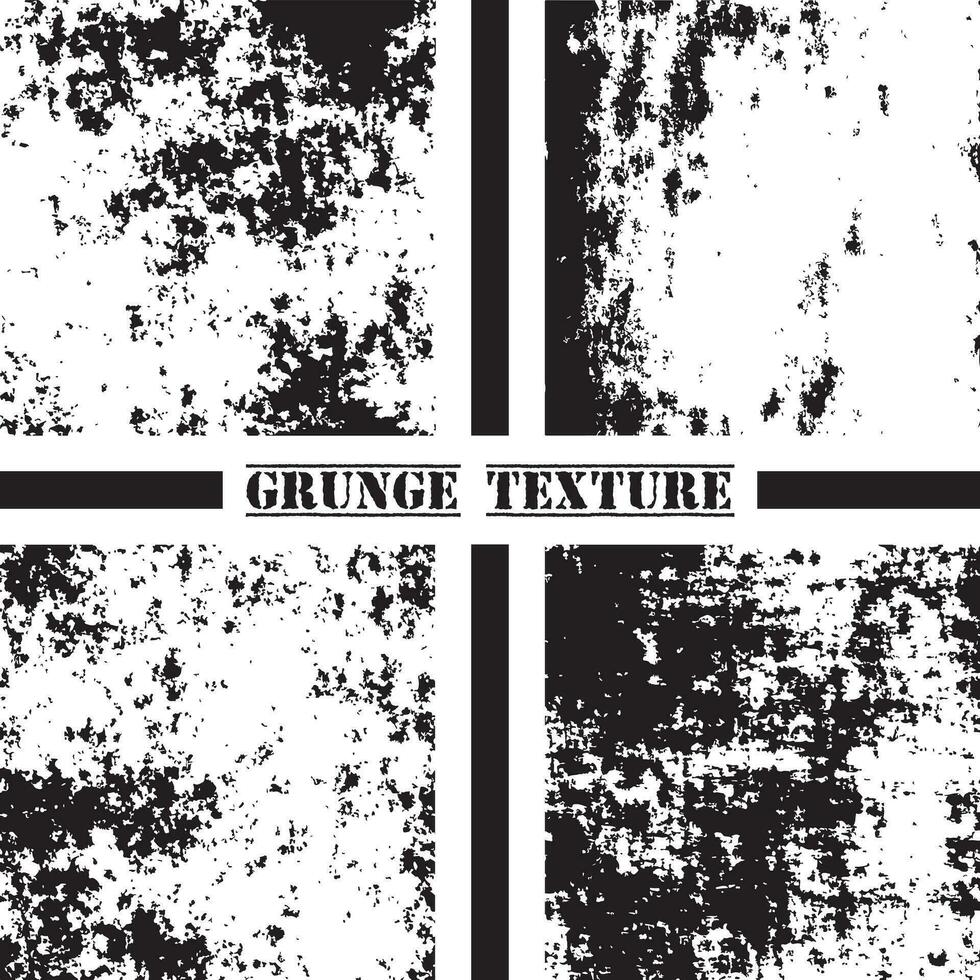 zwart en wit grunge textuur. grunge texturen set. stof overlappen. vector