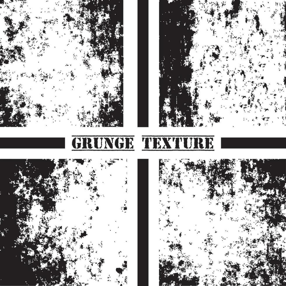 zwart en wit grunge textuur. grunge texturen set. stof overlappen. vector