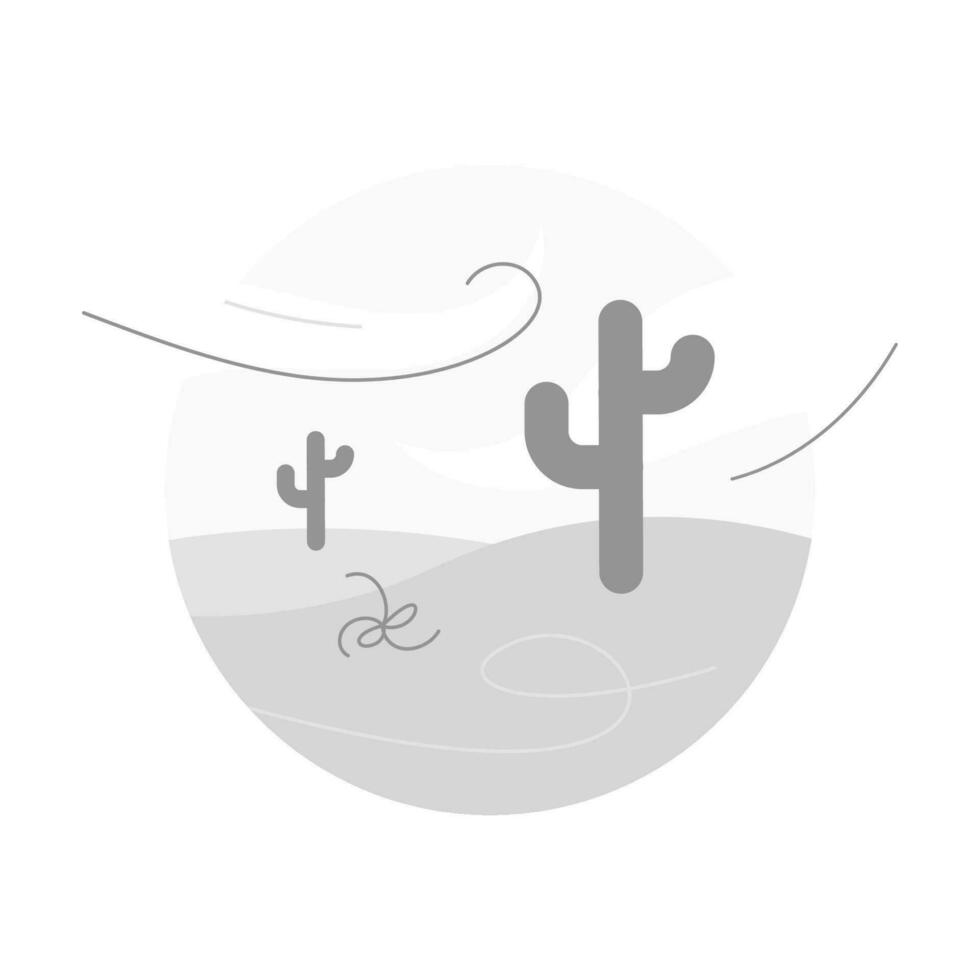 woestijnlandschap, 404 fout pagina concept illustratie platte ontwerp vector eps10. modern grafisch element voor bestemmingspagina, lege staat ui, infographic, pictogram