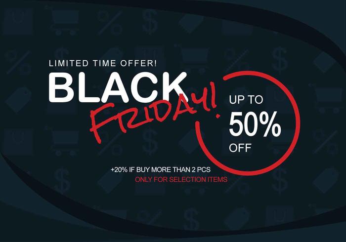 Black Friday-verkoopbanners vector