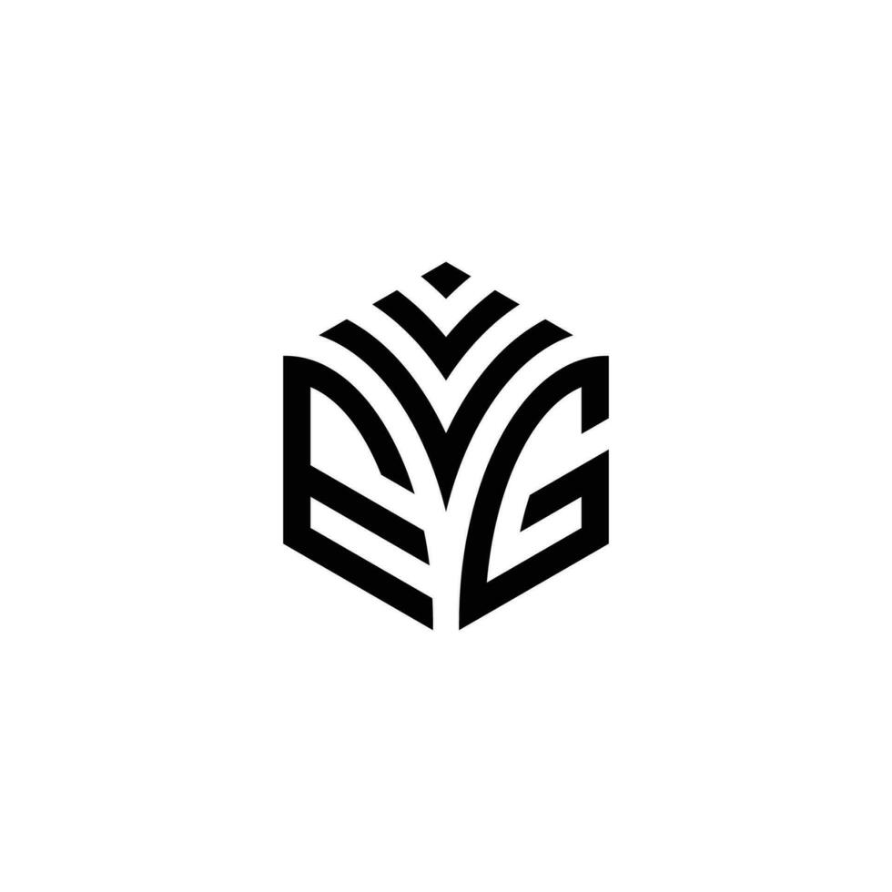 veg zeshoek logo vector, ontwikkelen, bouw, natuurlijk, financiën logo, echt landgoed, geschikt voor uw bedrijf. vector