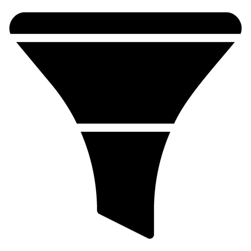 trechter glyph-pictogram vector