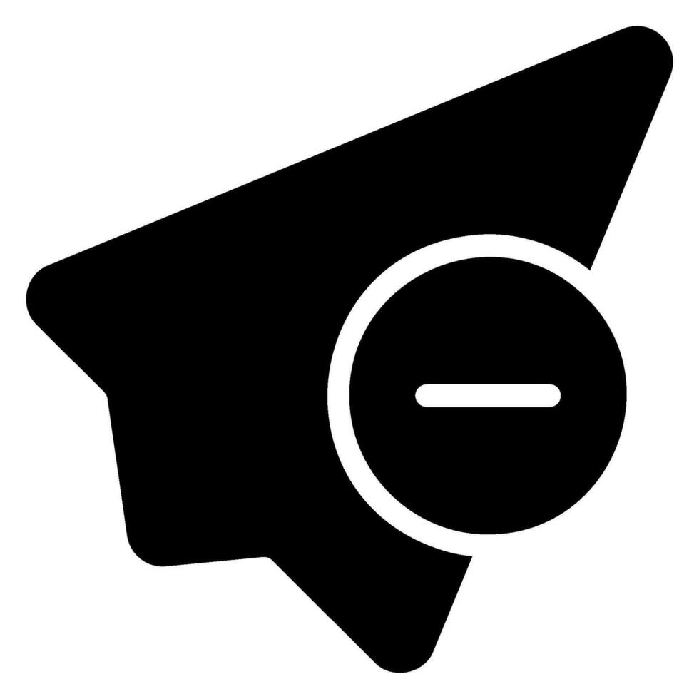 verwijder glyph-pictogram vector