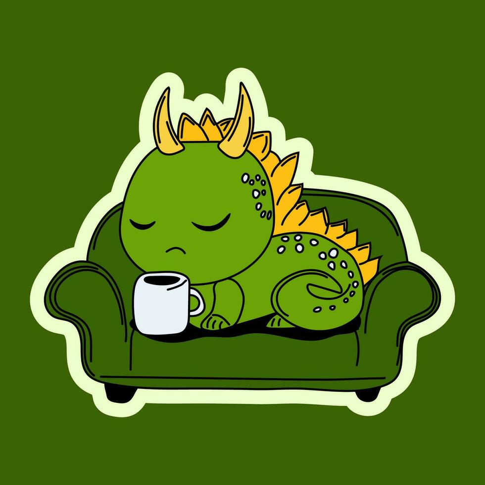 vector voorraad illustratie geïsoleerd emoji karakter tekenfilm groen draak dinosaurus lezing een boek sticker emoticon voor plaats, info grafiek, video, animatie