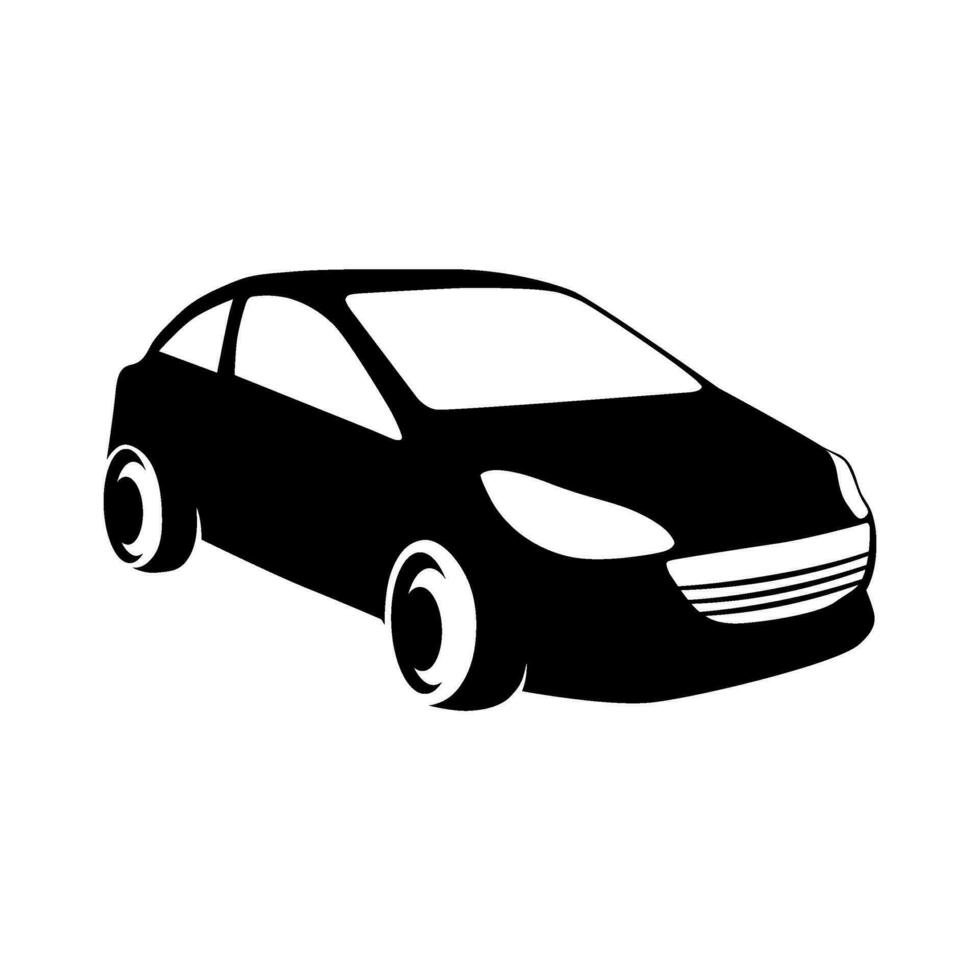 silhouet auto vector logo sjabloon