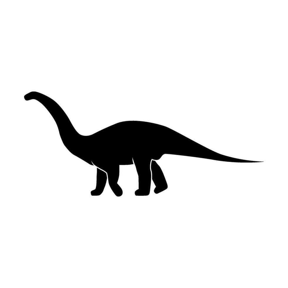 dinosaurussen silhouet vector