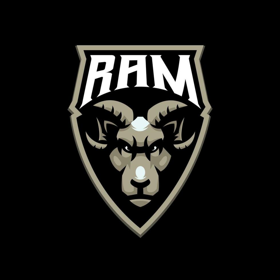 RAM mascotte logo vector
