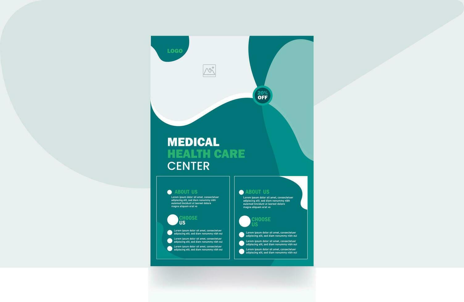 modern gezondheidszorg folder brochure medisch ontwerp medisch Hoes sjabloon ontwerp vector