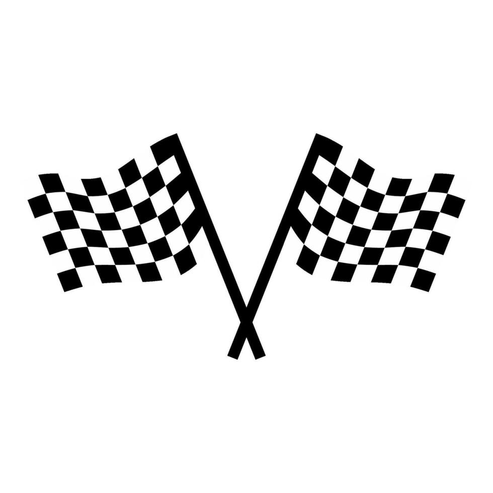 racing vlag icoon vector geïsoleerd Aan wit achtergrond
