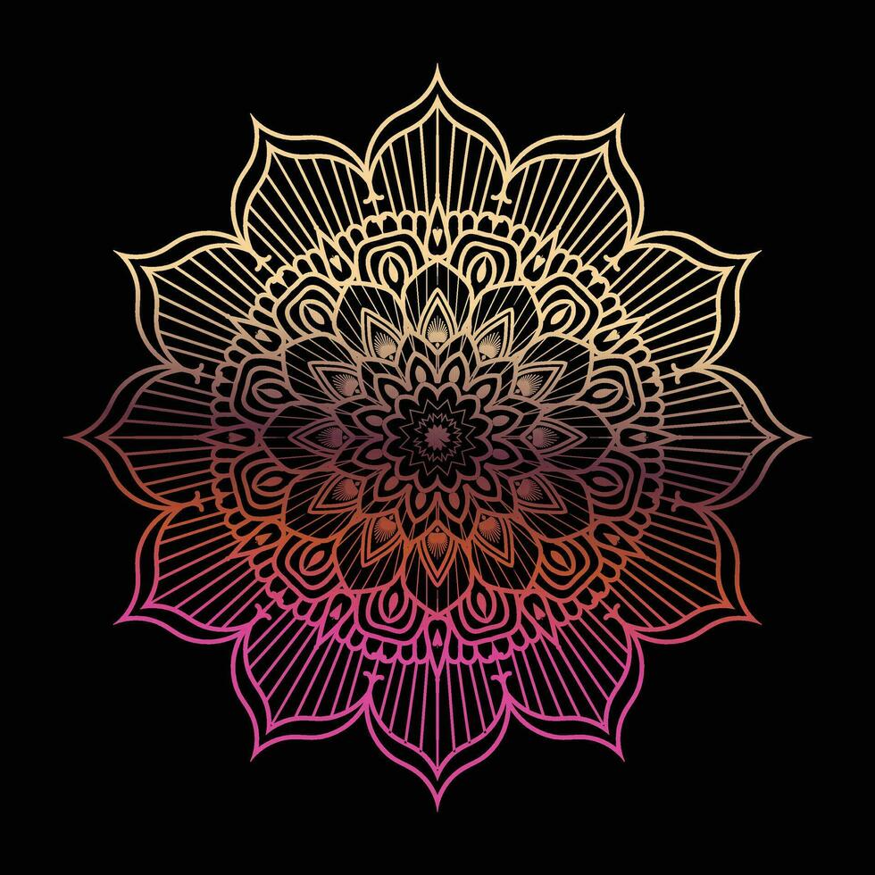 luxe mandala ontwerpsjabloon vector