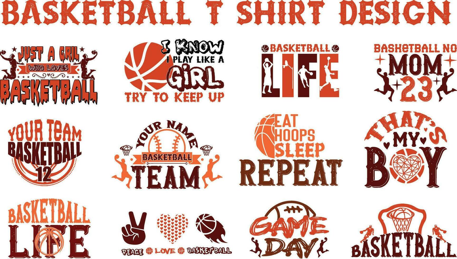 basketbal t overhemd bundel ontwerp, basketbal t overhemd vector