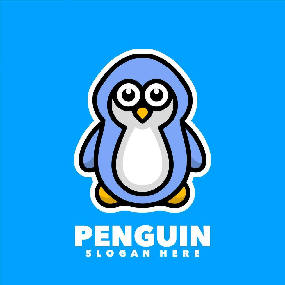 pinguïn tekenfilm ontwerp vector
