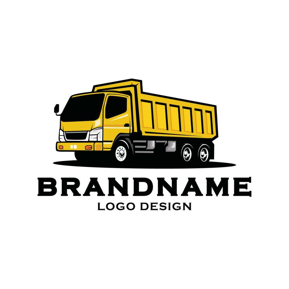 dump vrachtauto logo ontwerp sjabloon vector