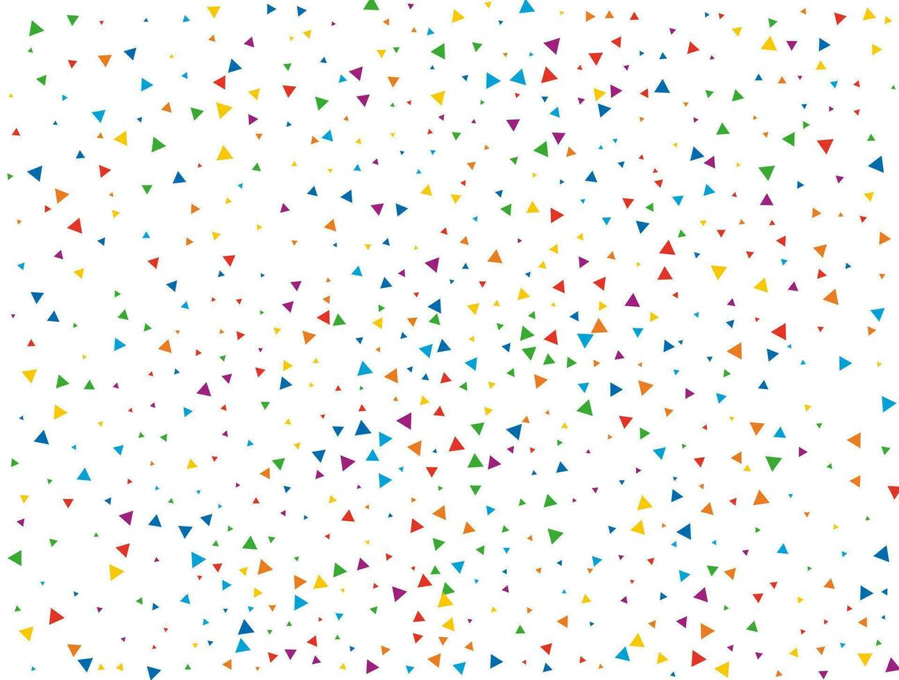 driehoekig regenboog confetti. regenboog schitteren confetti achtergrond. vector illustratie.