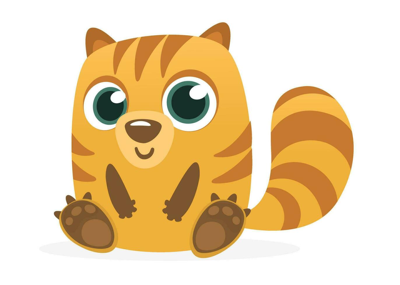 tekenfilm chipmunk of marmot lachend. vector illustratie