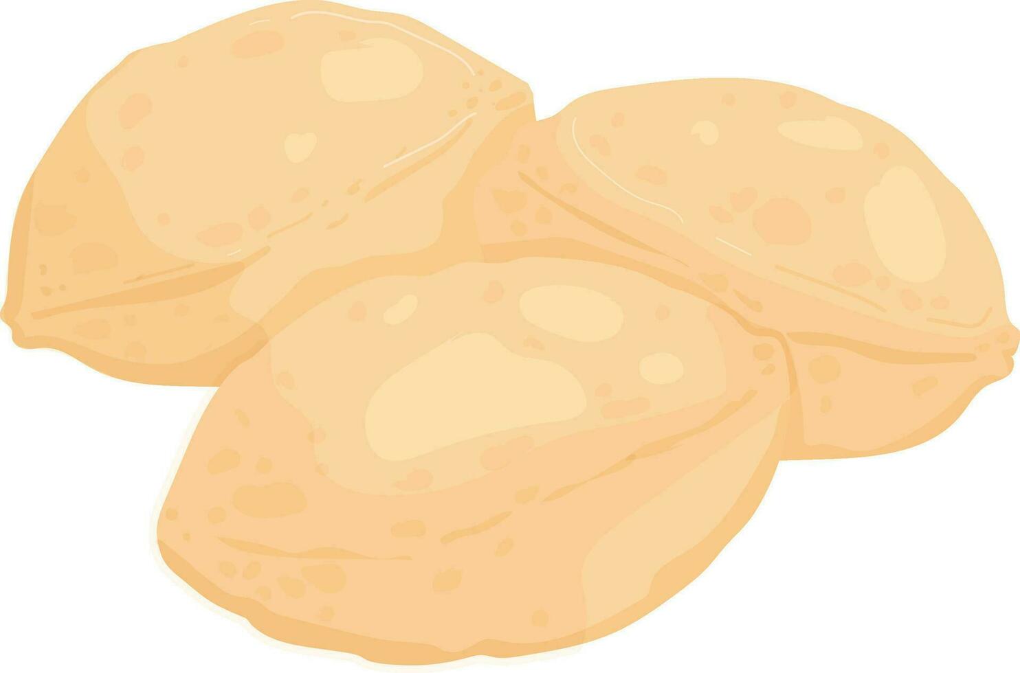 kachori Indisch voedsel illustratie vector