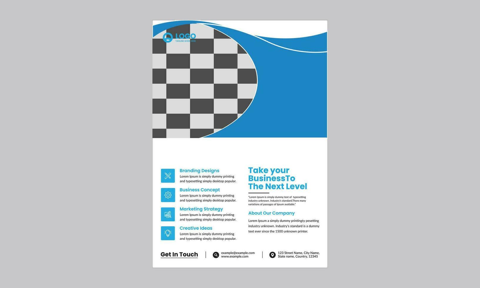 vector brochure folder ontwerp lay-out sjabloon