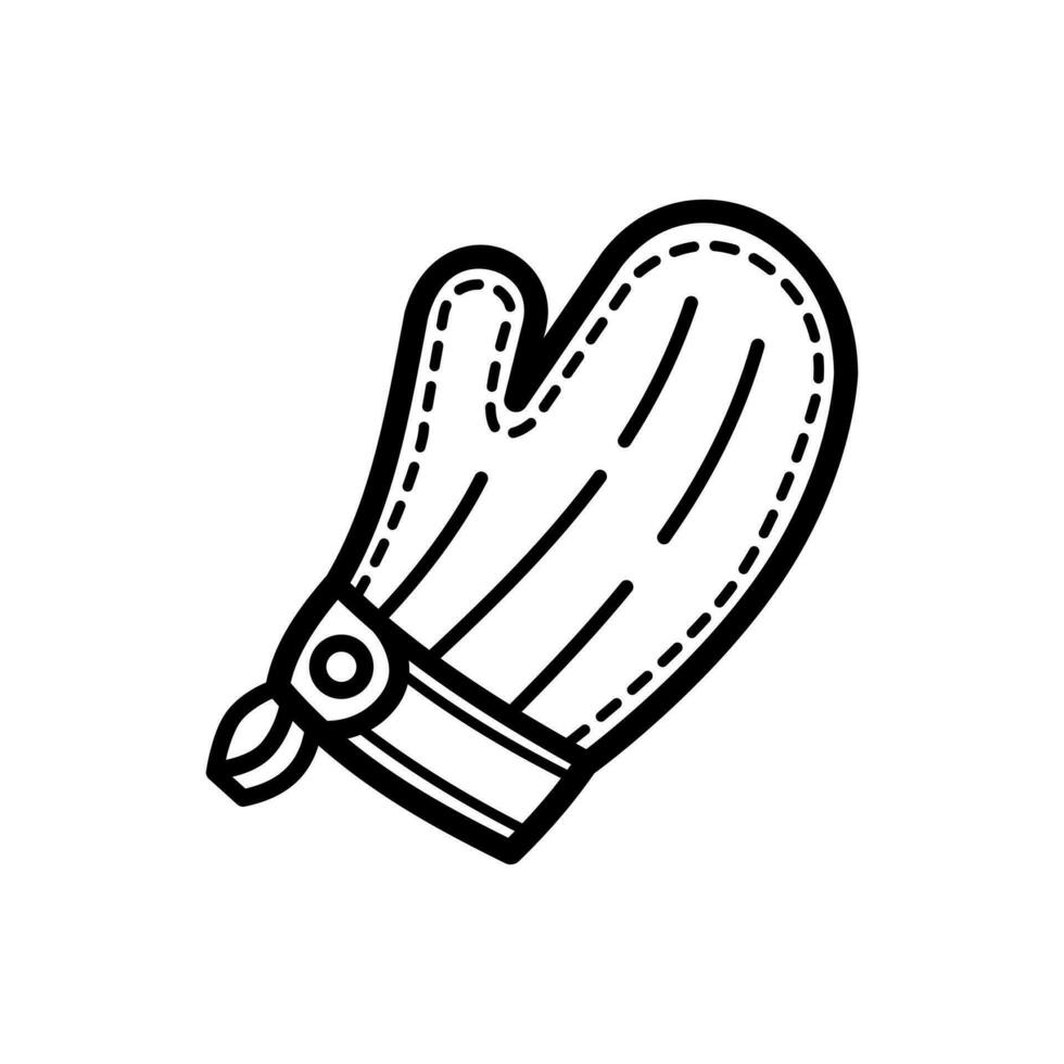Koken handschoen icoon ontwerp geïsoleerd Aan wit achtergrond vector