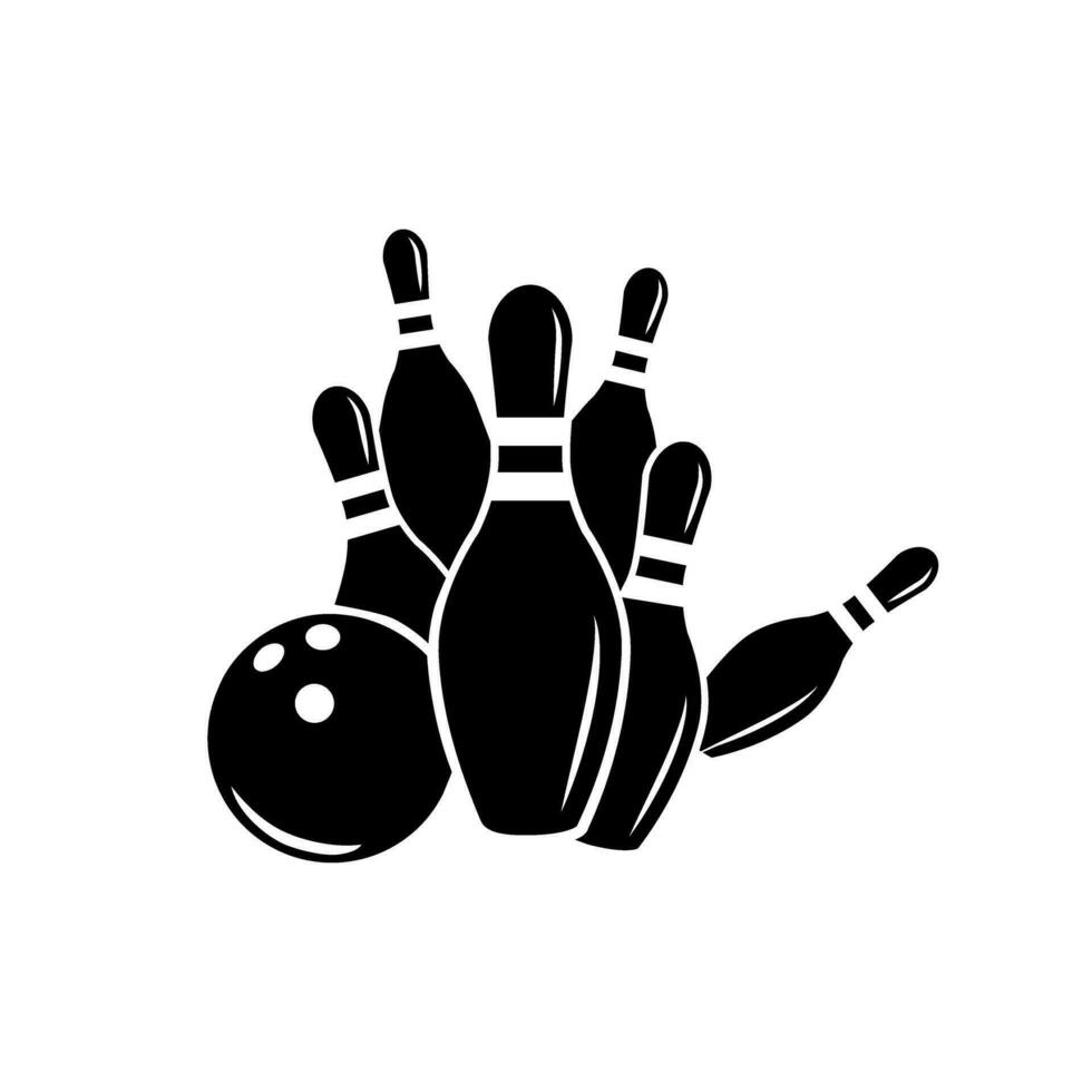 bowling icoon vector. kegelen illustratie teken. staking symbool of logo. vector