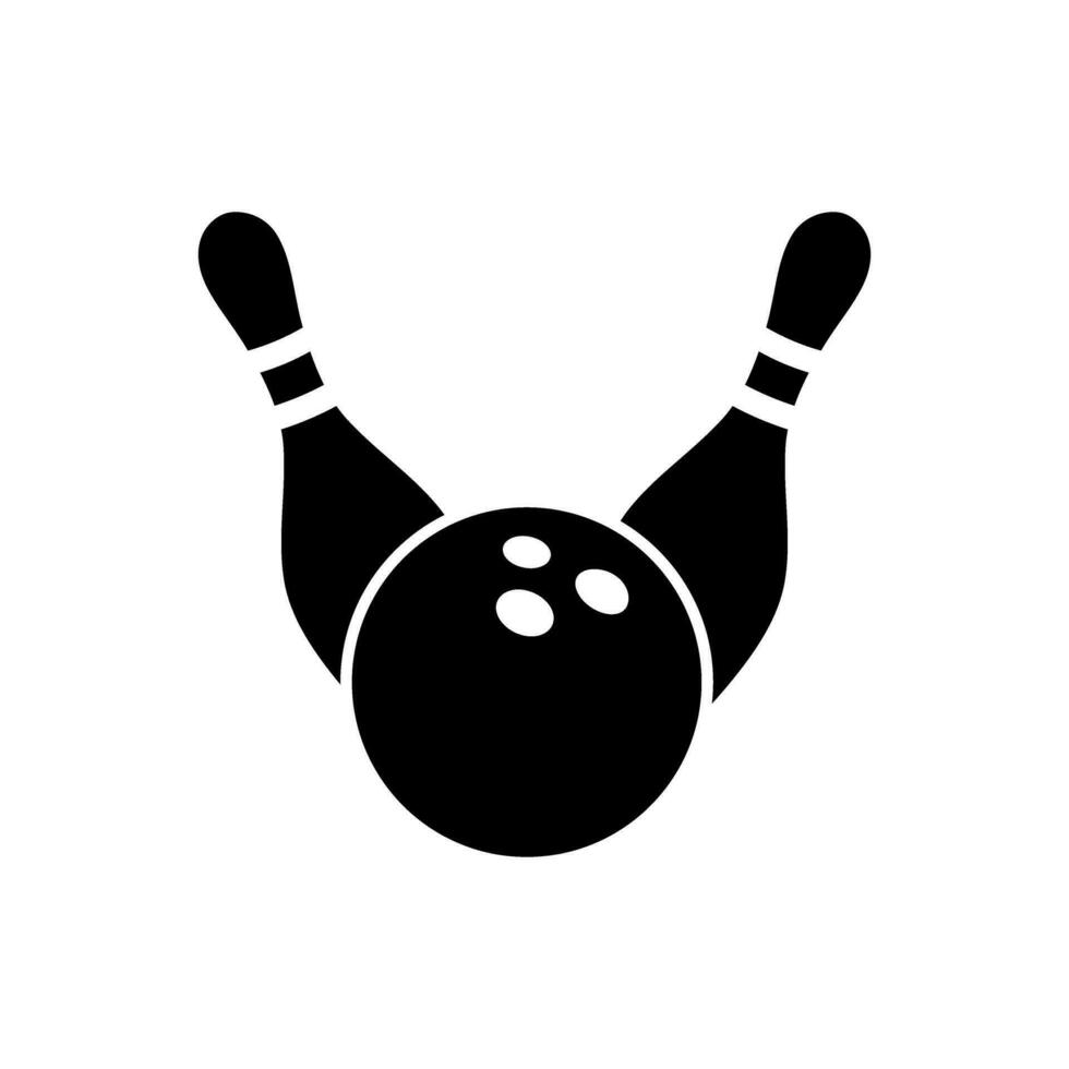 bowling icoon vector. kegelen illustratie teken. staking symbool of logo. vector