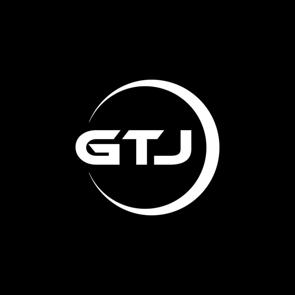 gtj logo ontwerp, inspiratie voor een uniek identiteit. modern elegantie en creatief ontwerp. watermerk uw succes met de opvallend deze logo. vector