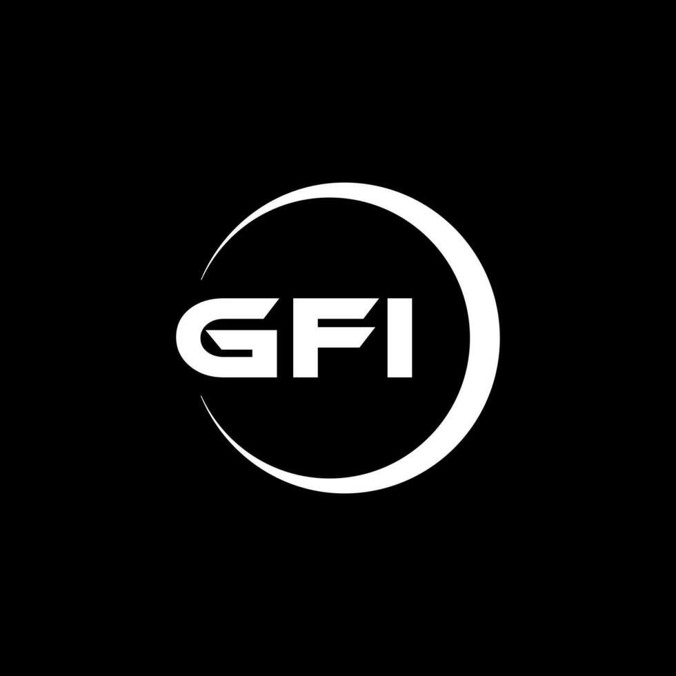 gfi logo ontwerp, inspiratie voor een uniek identiteit. modern elegantie en creatief ontwerp. watermerk uw succes met de opvallend deze logo. vector